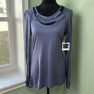 NWT Jessica Simpson blue top large